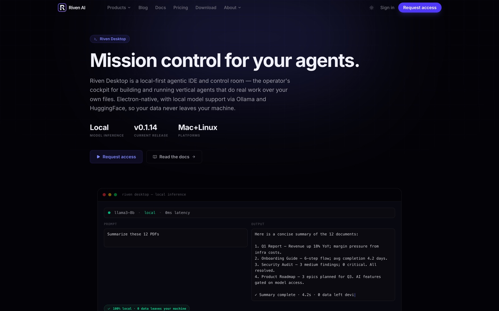 Riven AI: Riven Desktop, a local-first agentic IDE
